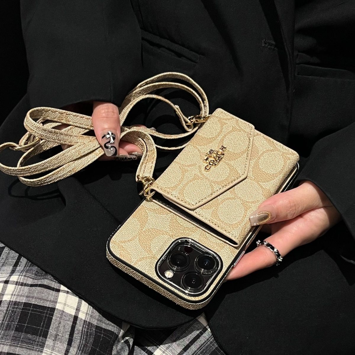 Apple phone case multi-layer card holder