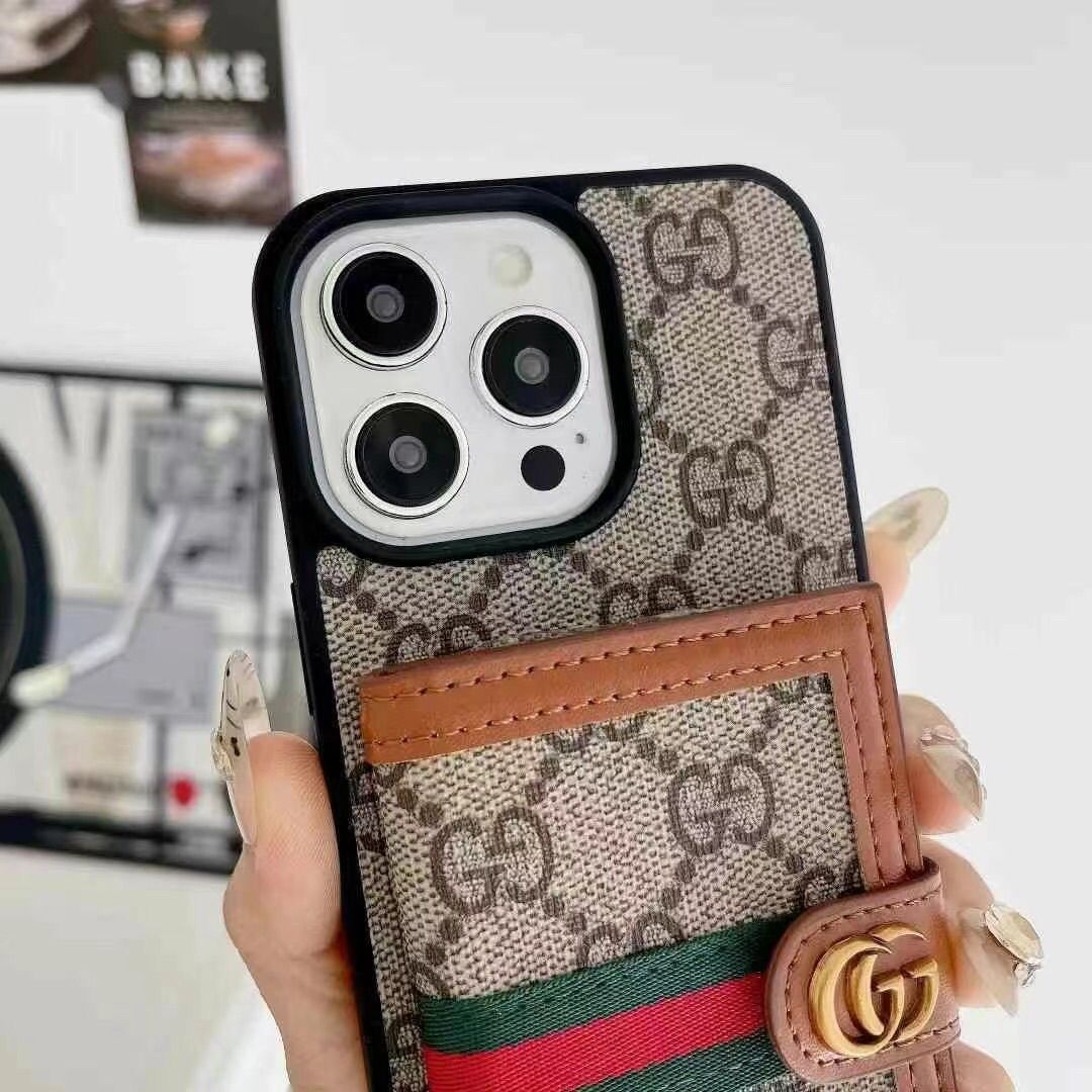 Apple phone case leather small card holder