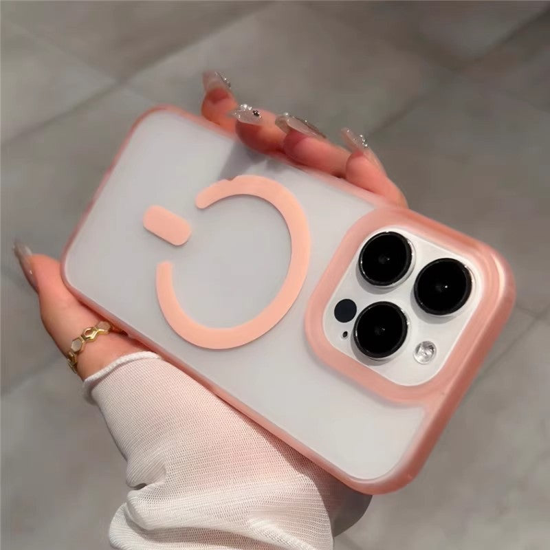 Hard shell magnetic frosted Apple mobile phone case new ultra-thin protective cover anti-fall