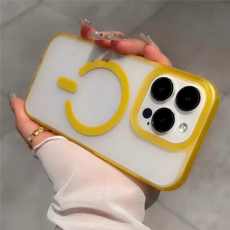 Hard shell magnetic frosted Apple mobile phone case new ultra-thin protective cover anti-fall