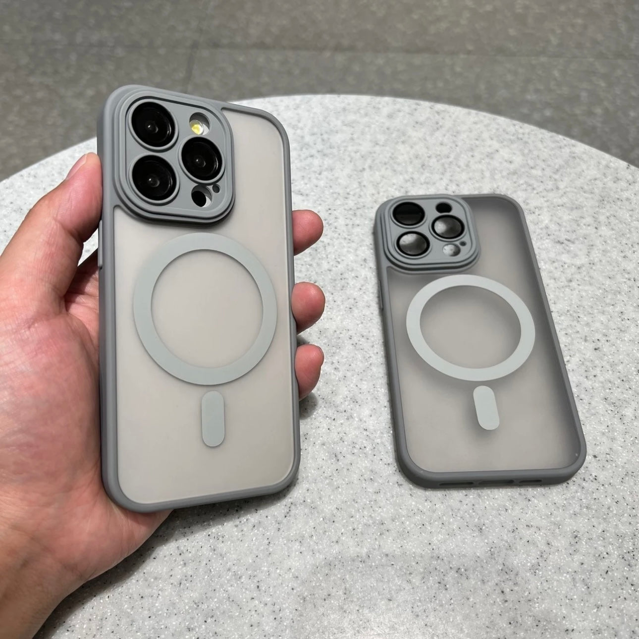 Apple mobile phone film skin-feel frosted magnetic wireless charging case