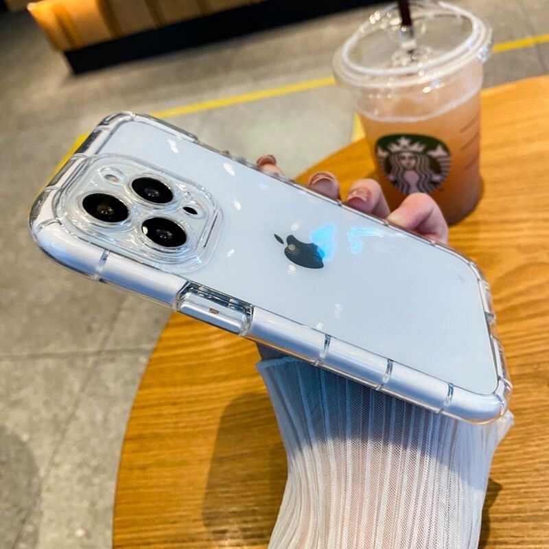 Apple machine color edge luminous transparent full cover anti-fall new protective case
