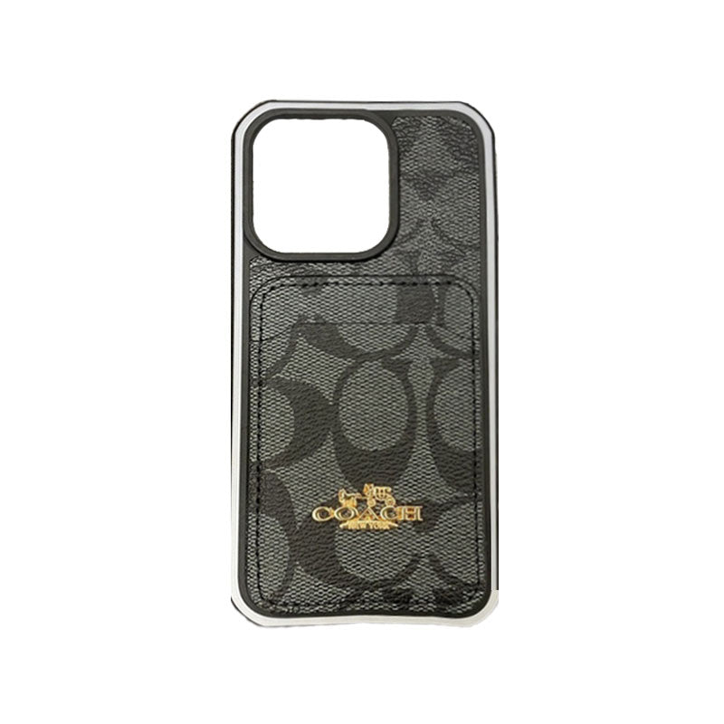 Coach iPhone Case With Card Holder Coffee