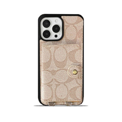 Coach iPhone Case With Wallet And  Strap White