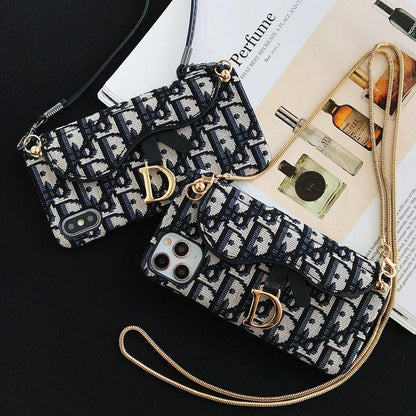 iPhone case strap card holder