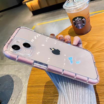 Apple machine color edge luminous transparent full cover anti-fall new protective case