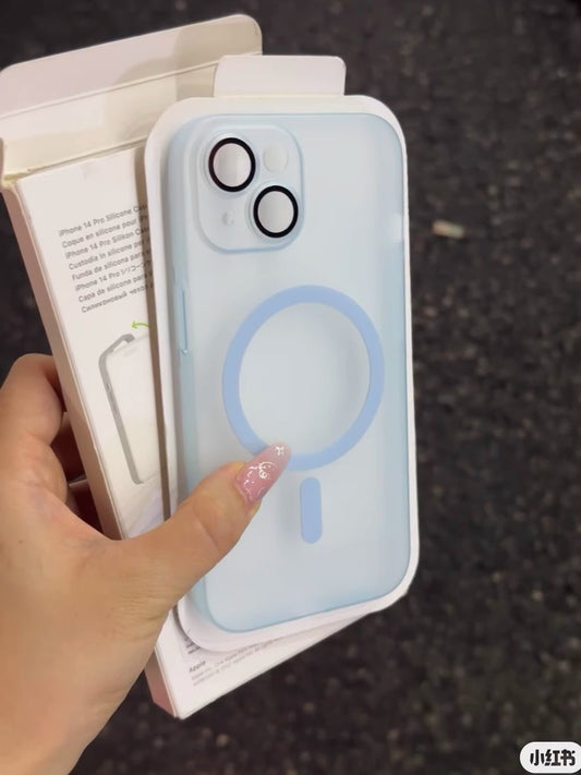 Apple transparent all-inclusive anti-fall new protective case with magnetic suction