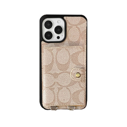Coach iPhone Case With Wallet And  Strap White