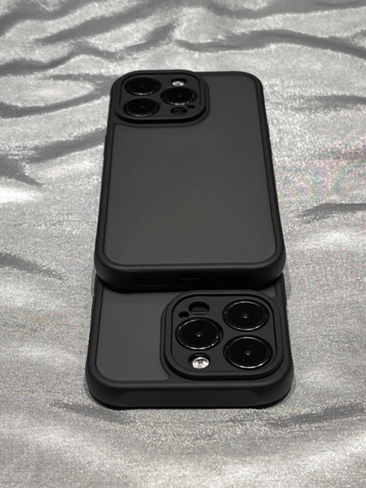 Matte black new Apple phone case silicone anti-fall