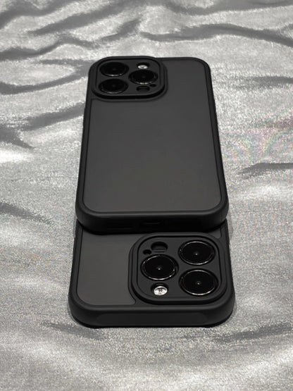 Matte black new Apple phone case silicone anti-fall