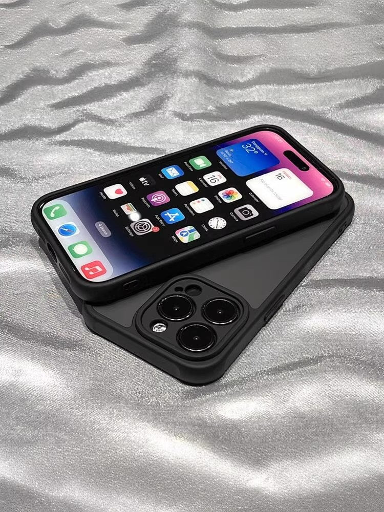 Matte black new Apple phone case silicone anti-fall