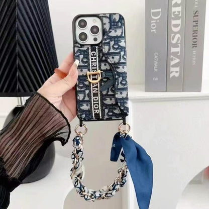 Apple phone case with card holder side opening bracelet