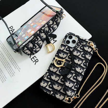 iPhone case strap card holder