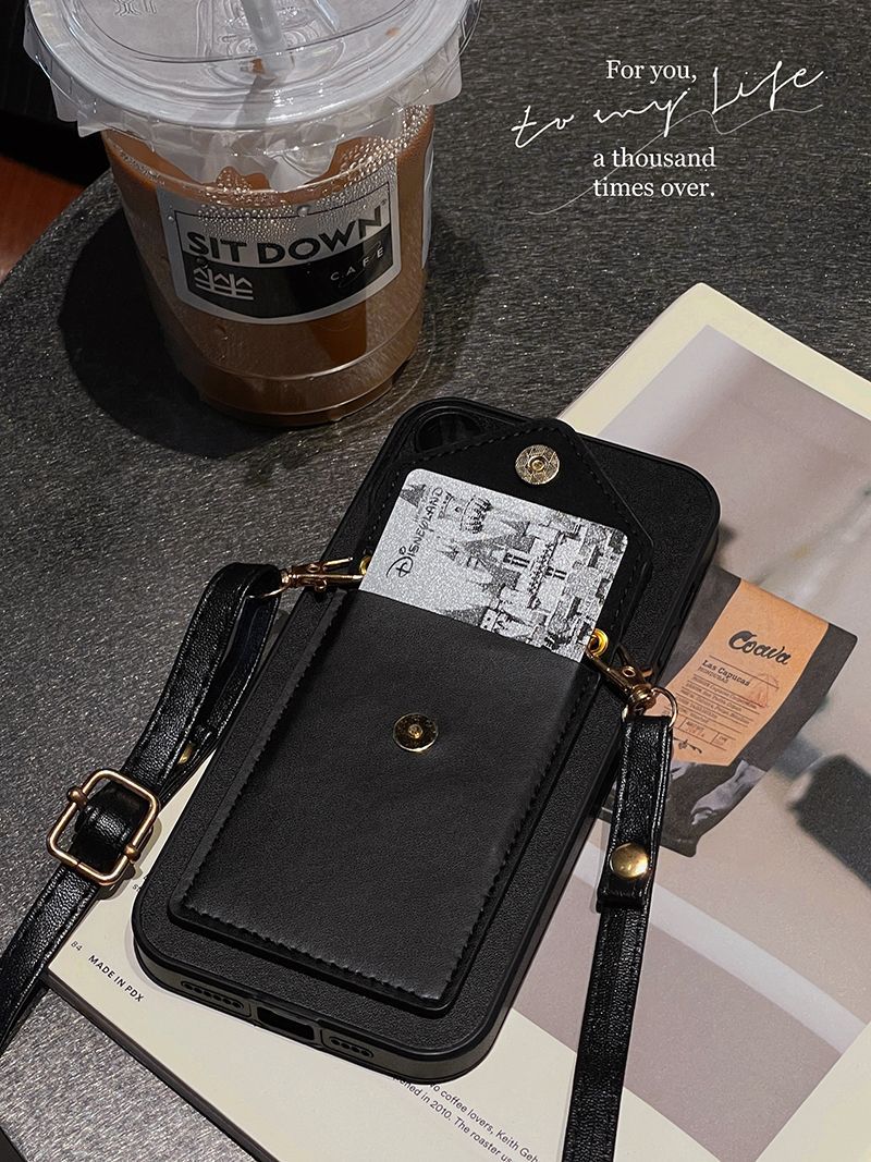 Apple phone case, crossbody card holder, high-end