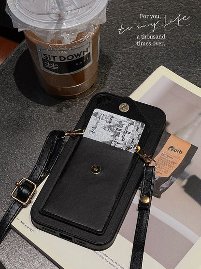 Apple phone case, crossbody card holder, high-end