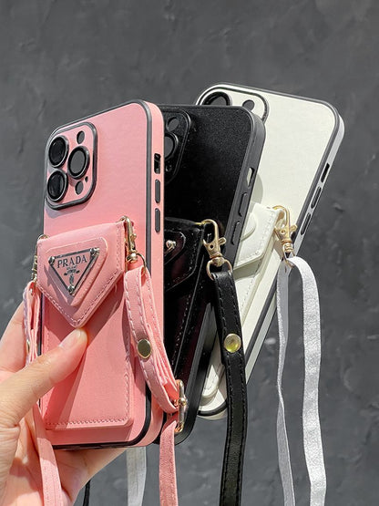 Apple phone case, crossbody card holder, high-end