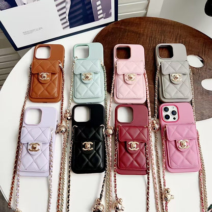 Apple mobile phone small Chanel lambskin full soft case