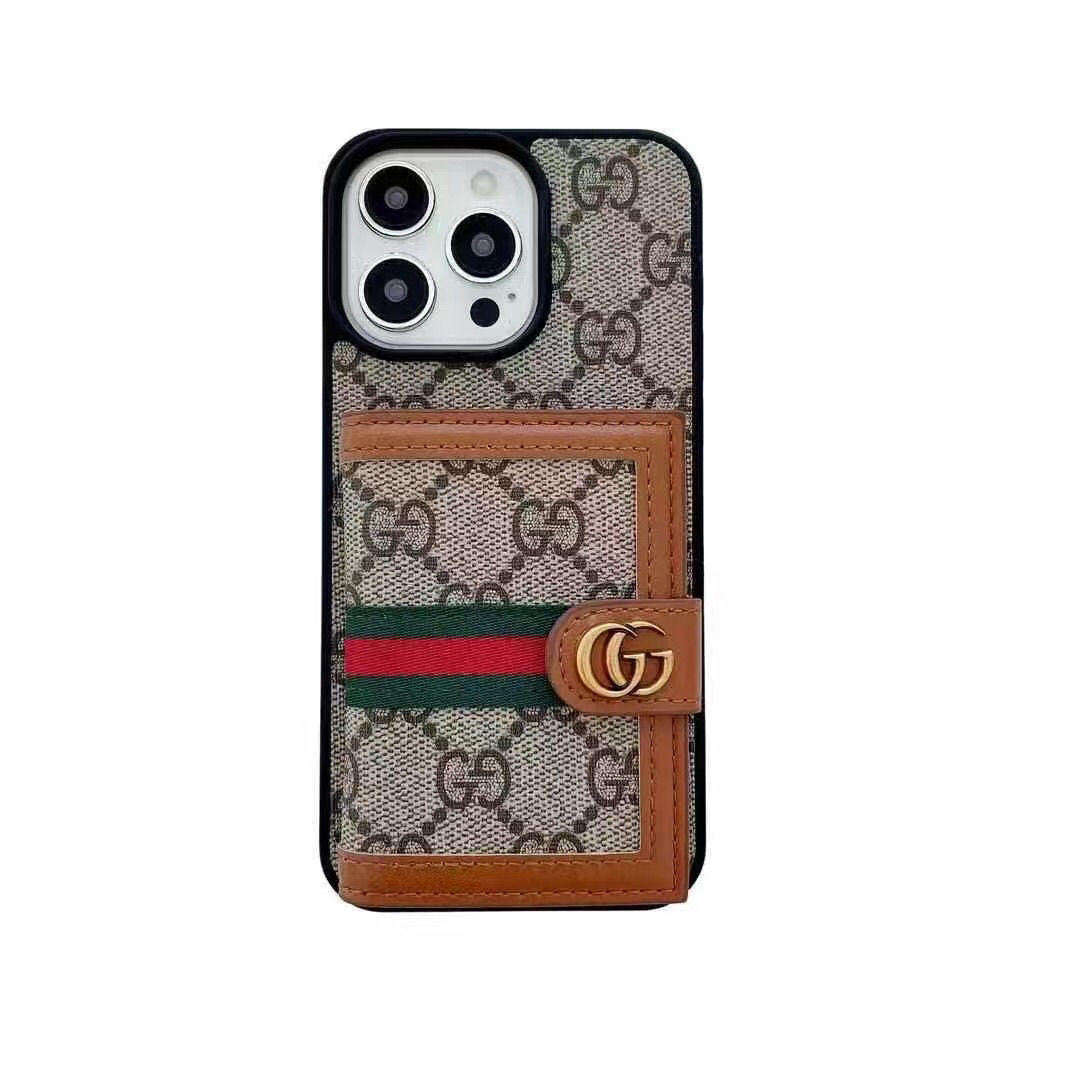 Apple phone case leather small card holder