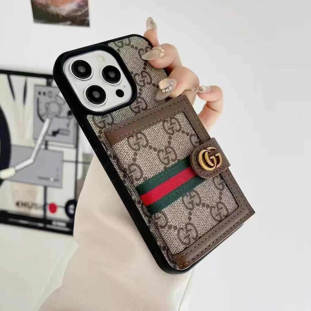 Apple phone case leather small card holder